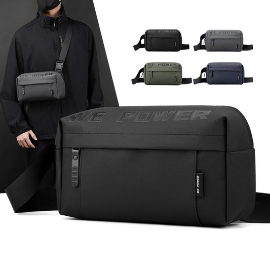 WEPOWER Men Casual Single Shoulder Crossbody Bag Functional Style Chest Bag(Black) by WEPOWER