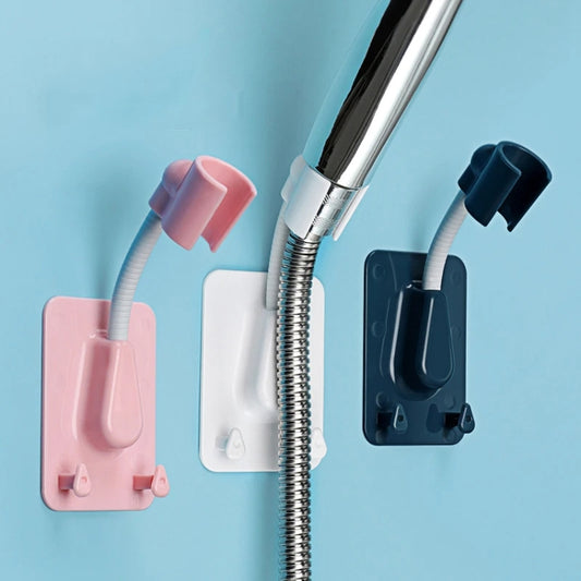 Multifunctional Universal Adjustable Shower Rack Bathroom Free Hole Shelf(White) by bashfashion