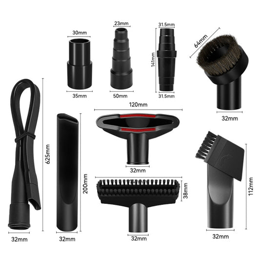 9 In 1 Set 1 Universal Vacuum Attachments 32mm Nozzle Adapter Accessories Cleaning Kit by bashfashion