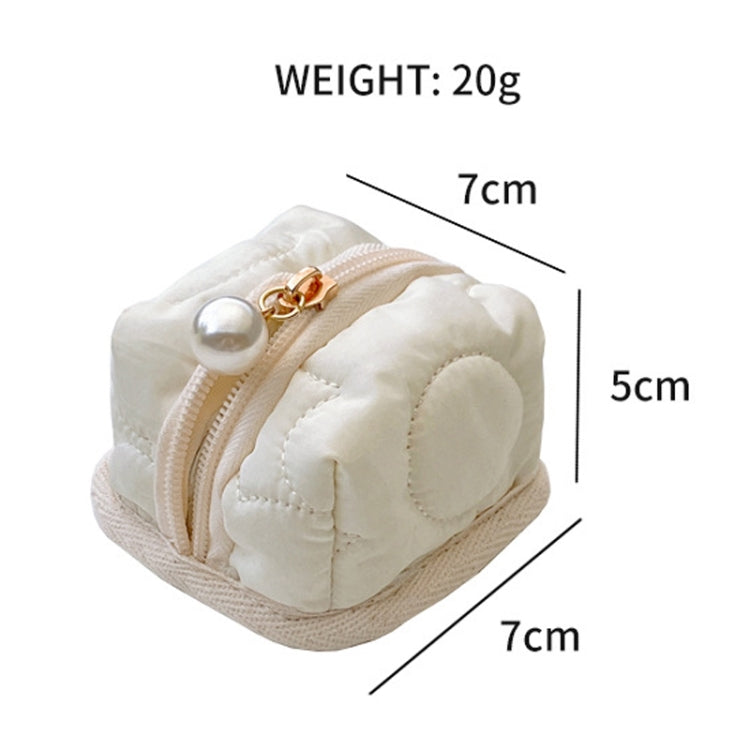 Little Tent Stereo Earphone Bag Coin Storage Bag(Beige) by bashfashion