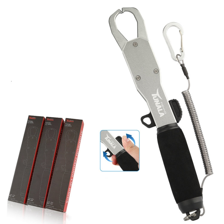 TUNALA Outdoor Push-Pull Aluminum Fish Catcher Multi-Functional Fishing Grip Luya Plier(Grey) by TUNALA