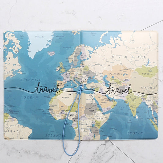3D Map Passport Cover Travel Abroad Pass Ticket Holder(TR-02) by bashfashion
