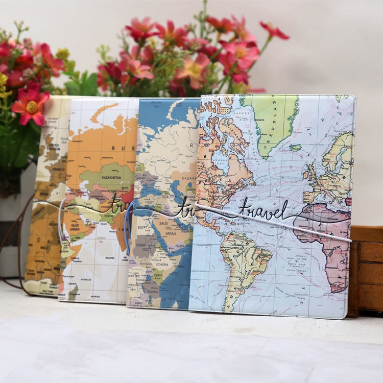 3D Map Passport Cover Travel Abroad Pass Ticket Holder(TR-02) by bashfashion