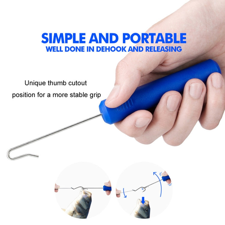 Hook Remover Fishing Bait Hook Removal Tool Multifunctional Hook Dehooker(Blue) by bashfashion