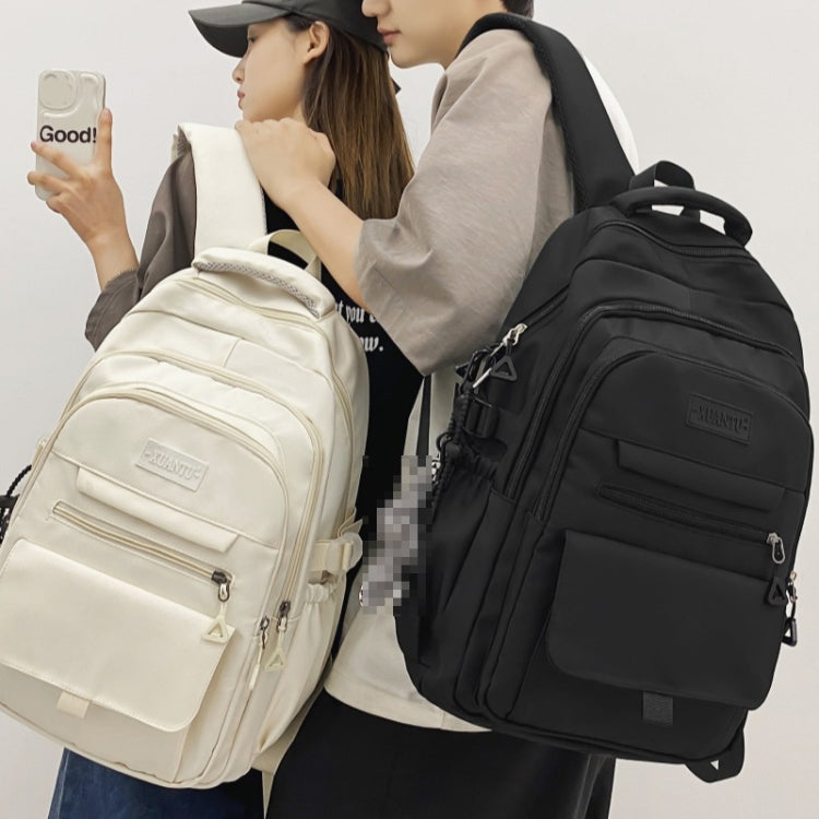 Oxford Cloth Simple Travel Backpack Solid Color Junior High School Students School Bag 45x31x18cm(Royal Blue) by bashfashion