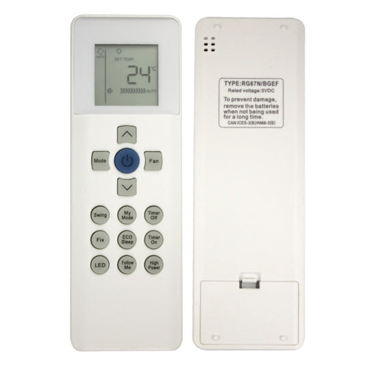 For Carrier RG67N BGEF Air Conditioner Remote Control by bashfashion