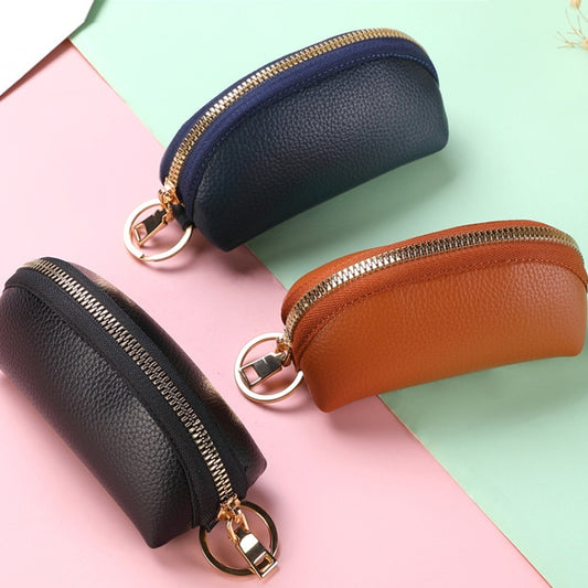 Mini Car Key Bag Large Capacity Soft Leather Coin Purse(Brown) by bashfashion