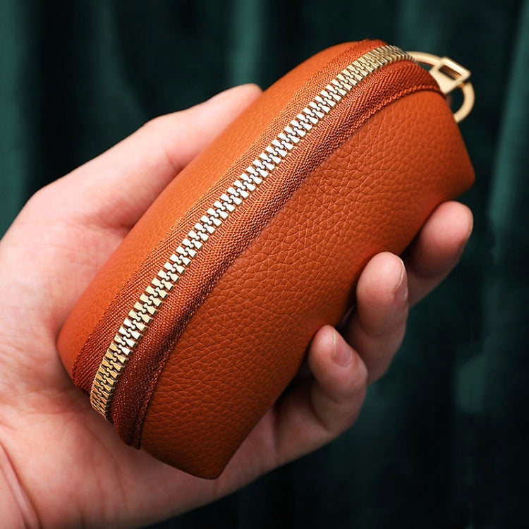 Mini Car Key Bag Large Capacity Soft Leather Coin Purse(Brown) by bashfashion