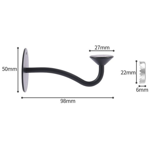 Bathroom Magnetic Soap Holder Non Punch Wall Mounted Stainless Steel Soap Holder(Black) by bashfashion