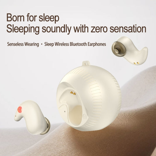 In-Ear Small Coconut Ball Stereo Bluetooth Earphones With Charging Compartment(Pink) by bashfashion