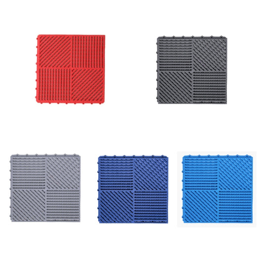 30x30cm Bathroom Floor Mats Non-slip Hydrophobic PVC Hollow Dirt-resistant Foot Mats(Red) by bashfashion