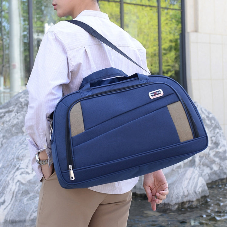 Large Capacity Waterproof Travel Bag Wear-resistant Luggage Bag Clothes Storage Pack, Size: Large(Blue) by bashfashion