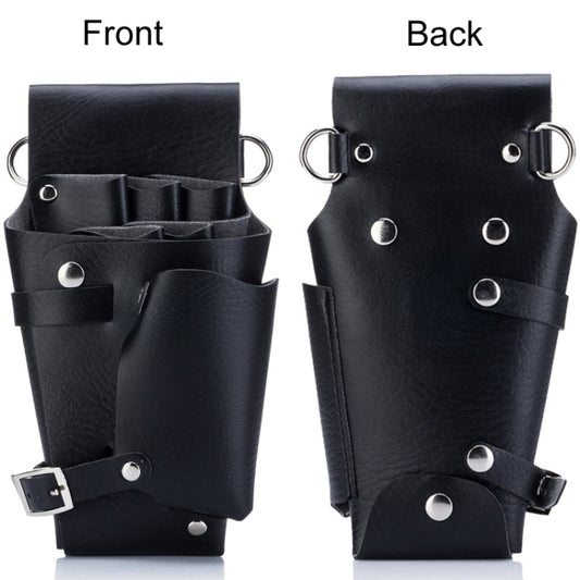 Hairdresser Hairdressing Tool Belt Bag Salon Hair Cutting Scissors Organizer(Black) by bashfashion