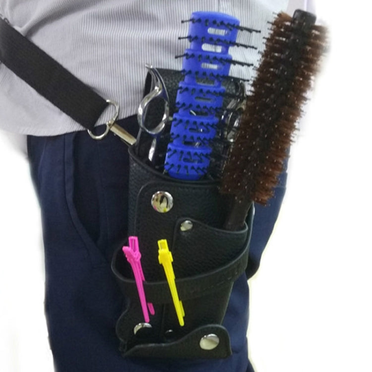 Hairdresser Hairdressing Tool Belt Bag Salon Hair Cutting Scissors Organizer(Black) by bashfashion