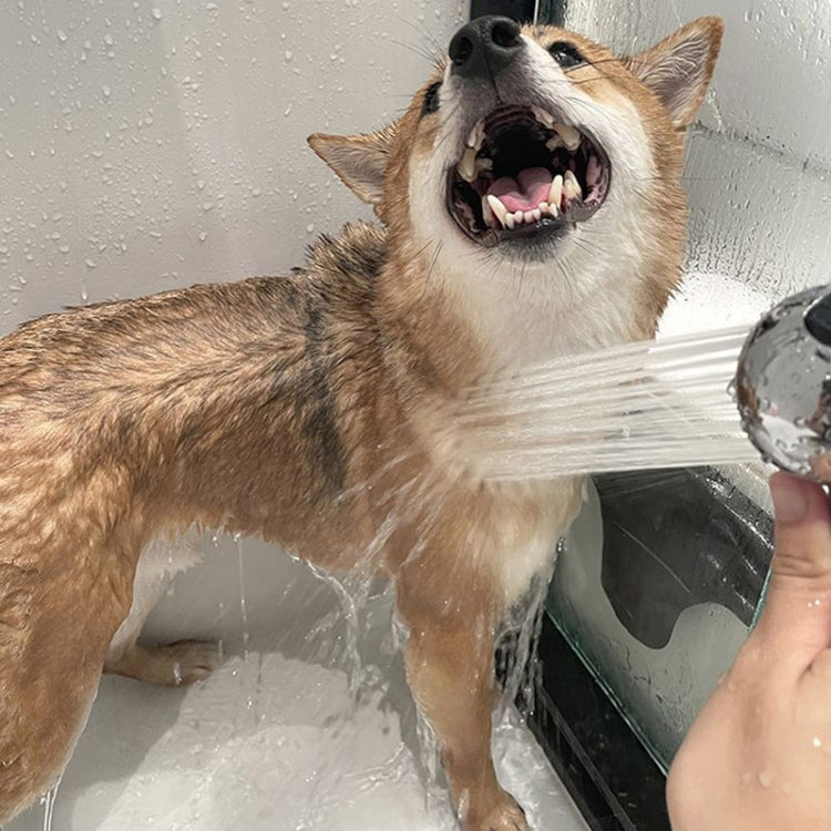 Baby Bath Shower Head Children Pet Shower Canopy, Style: Steel Mesh Port by bashfashion