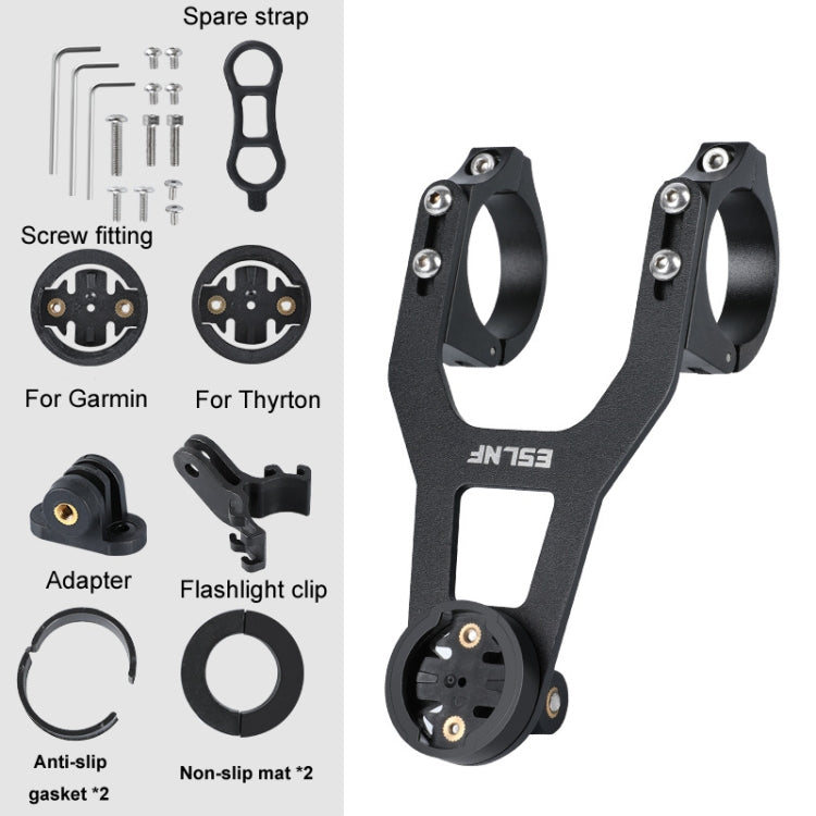 ESLNF Mountain Bike Yardstick Stand Lights Base Outdoor Riding Stainless Steel Stand(Black) by ESLNF