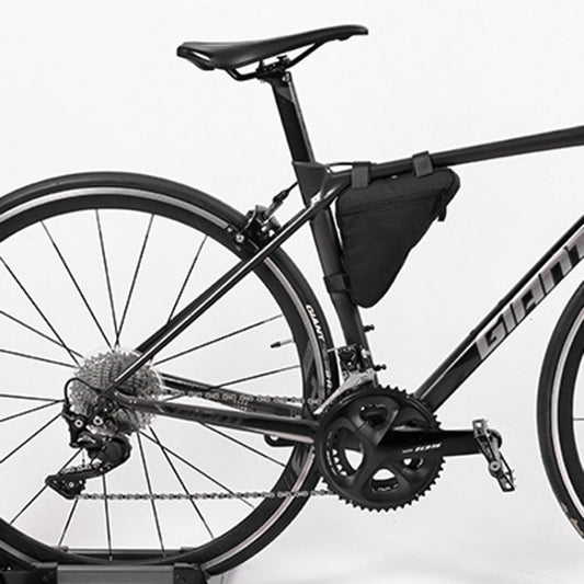 Large Capacity Bicycle Saddle Bag Outdoor Riding Triangle Toolkit(All Black) by bashfashion