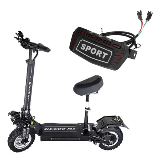 For KUGOO M5 AIMITE Electrical Scooter Rear Tail Light Brake Warning Lights(Black) by AIMITE