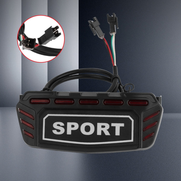 For KUGOO M5 AIMITE Electrical Scooter Rear Tail Light Brake Warning Lights(Black) by AIMITE