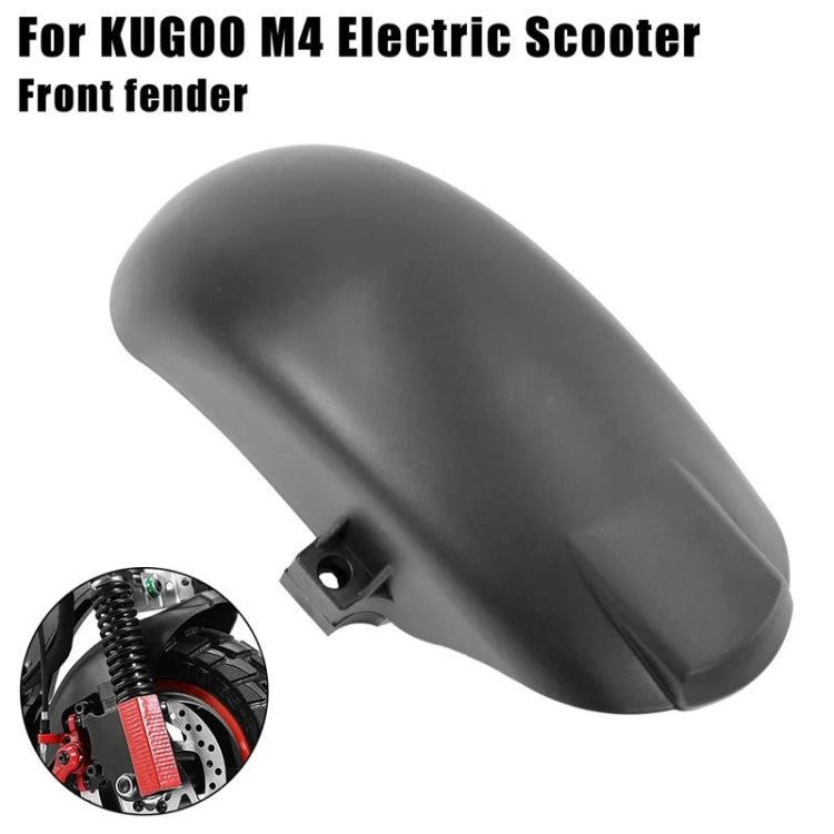 AIMITE For 10 inch KUGOO M4 Electric Scooter Front Fender Water Baffle(Black) by AIMITE