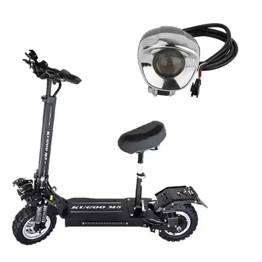 For KUGOO M5 AIMITE Electrical Scooter Front Headlight Warning Lights(Black) by AIMITE