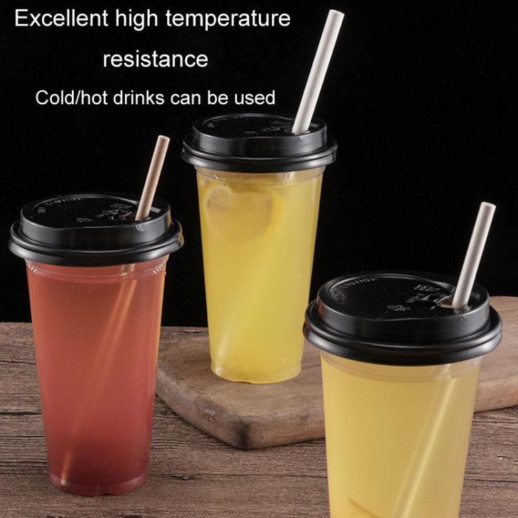 100pcs /Pack 6x197mm Disposable Paper Straws Biodegradable Party Drinking Straws Dessert Table Decoration Prop, Color: White by bashfashion