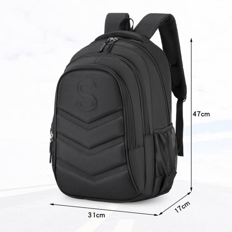 Hard Shell Business Backpack Student Schoolbag 15.6 Inch Laptop Bag(S) by bashfashion