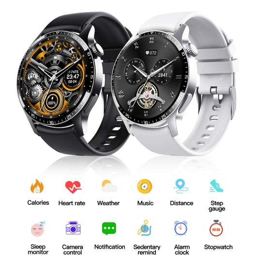 F207 Smart Watch 1.35-Inch Narrow Edge Screen Supports Bluetooth Calls / 24H Health Monitoring / 150+ Sports Modes, Color: Black Bamboo by bashfashion