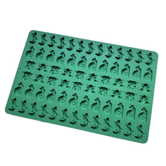 70-Cavity Mini Frog Snail Gecko Silicone Molds For Making Pet Treats, Fondant, Cake, Chocolate, Candy, and Cookies(Green) by bashfashion