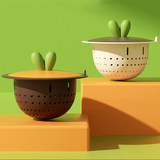 Kitchen Sink Drainage Mesh Household Anti Clogging Residue Strainer(Dark Brown) by bashfashion