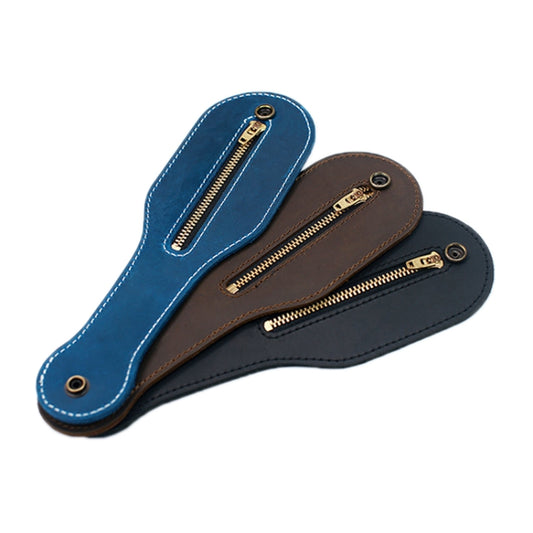 Coin Purse Portable Storage Leather Case Tool Bag(Blue) by bashfashion