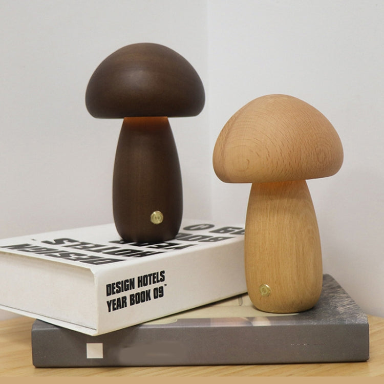 Mushroom Shape Night Light Touch Control Dimmable Bedside Atmosphere Lamp, Style: A Type Beech by bashfashion