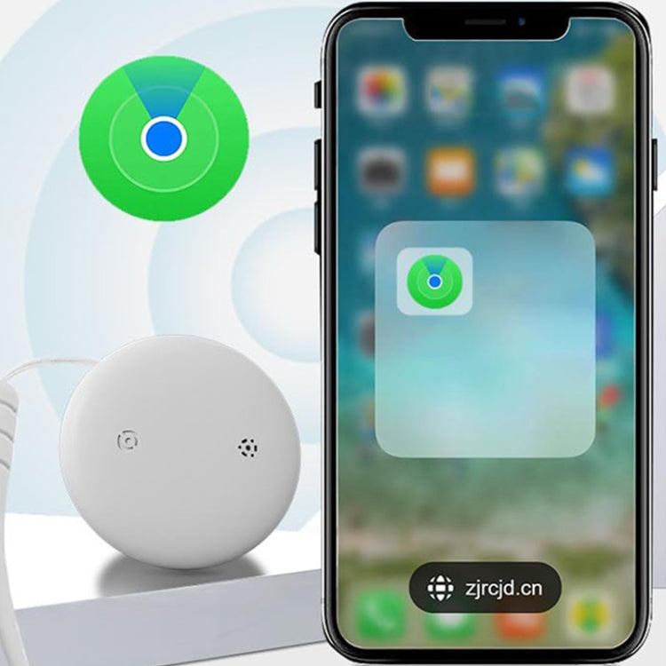 For Apple Series S10 Round Smart Global Anti-Lost Device IP67 Waterproof Locator(Black) by bashfashion