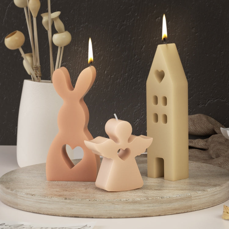 DIY Epoxy Easter Desktop Decoration Candle Silicone Mold, Spec: Angel 002 by bashfashion