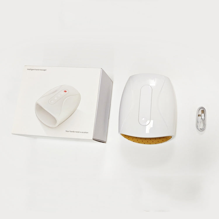 Electric Hand Massager with Heat, 3 Levels Intensity, Convex Point Massage(White) by bashfashion