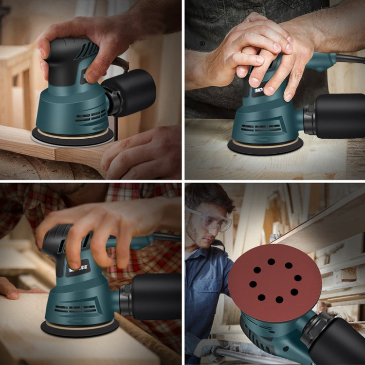 8pcs /Set US Plug MOYI Small Polishing Sandpaper Machine Woodworking Electric Disc Sander by MOYI