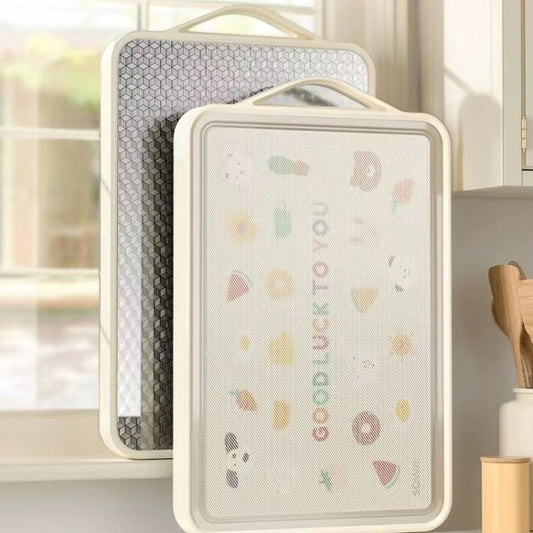 Household Stainless Steel Double Sided Cutting Board Thickened Antibacterial Chopping Board, Model: Medium Rubiks Cube Standable by bashfashion