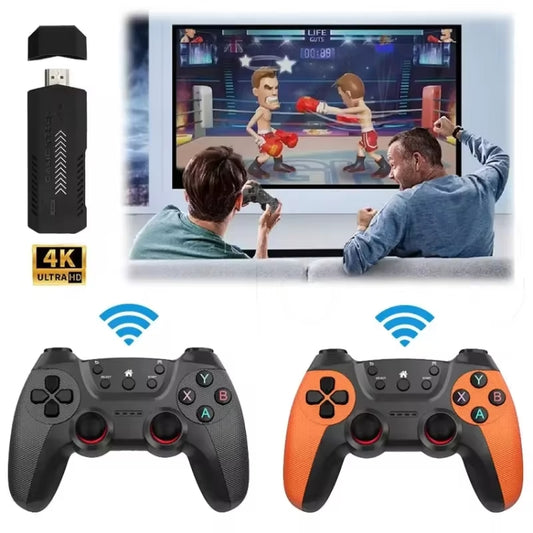 X2 Ultra Video Game Stick Console With 2.4G Double Wireless Controller 64GB by bashfashion
