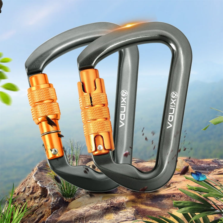 XINDA XD-8128 Outdoor Rock Climbing Load-bearing Carabiner Survive Kits, Color: Automatic-Gray by XINDA