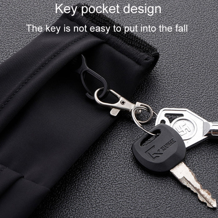 Large OUDU Outdoor Sports Portable Wrap-Around Waist Pack Unisex Cell Phone Bag(Hemp Black) by OUDU