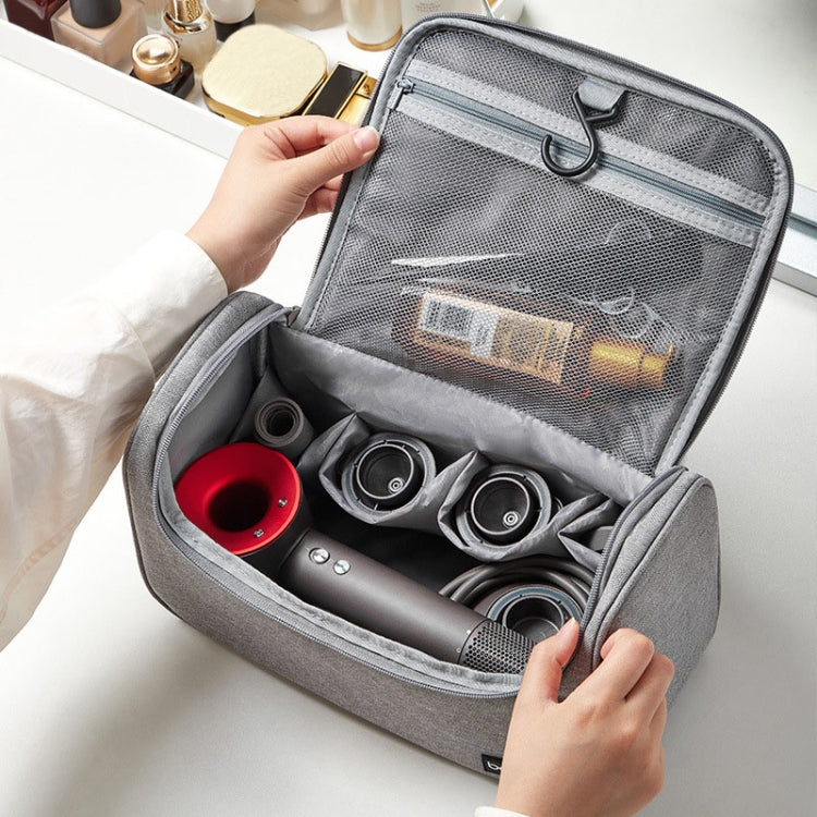 For Dyson Baona BN-DS002 Large Capacity Portable Handheld Hair Dryer Storage Bag with Hook(Black) by Baona