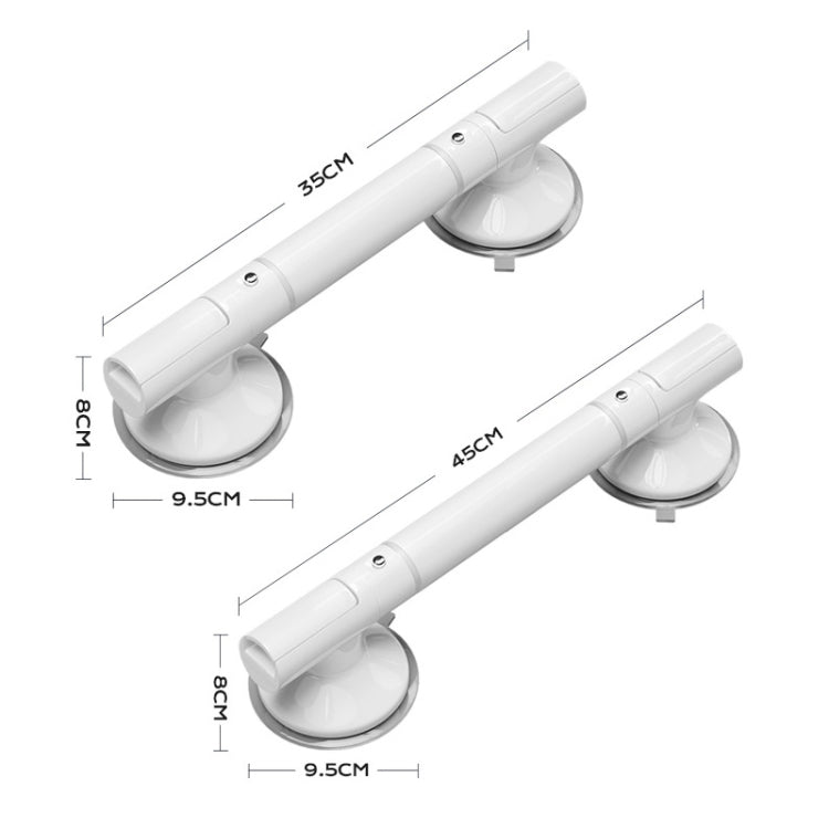 Heavy Duty Separate Design Shower Handles for Elderly with Luminous 35cm Suction Cup by bashfashion