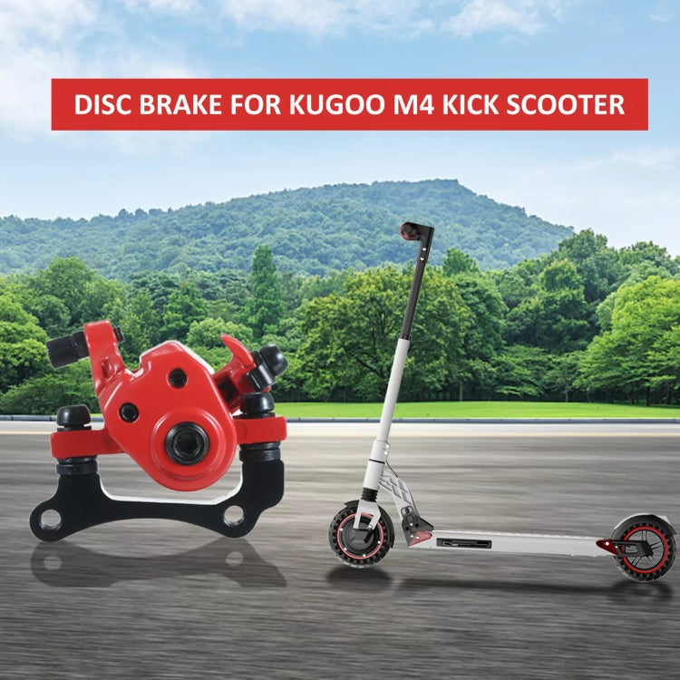 For KUGOO M4 10 inch Electric Scooter Disc Brake(Red) by bashfashion
