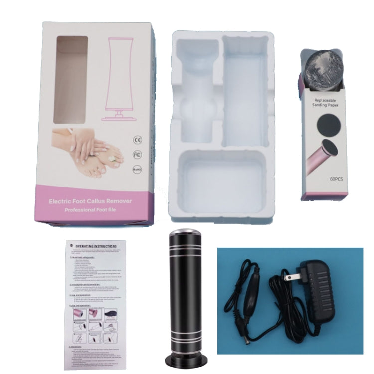 Electric Foot Grinder Calluses Dead Skin Remover With 60pcs Replaceable Sandpaper Discs US Plug(Gold) by bashfashion