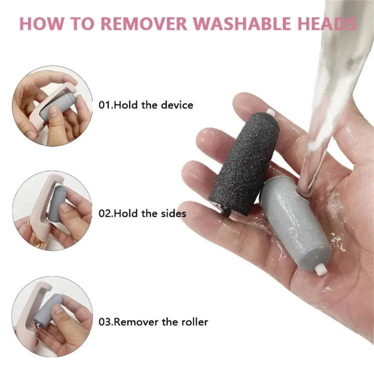 Electric Foot Grinder Rechargeable Callus Remover Foot Care Tool(Gray Head) by bashfashion