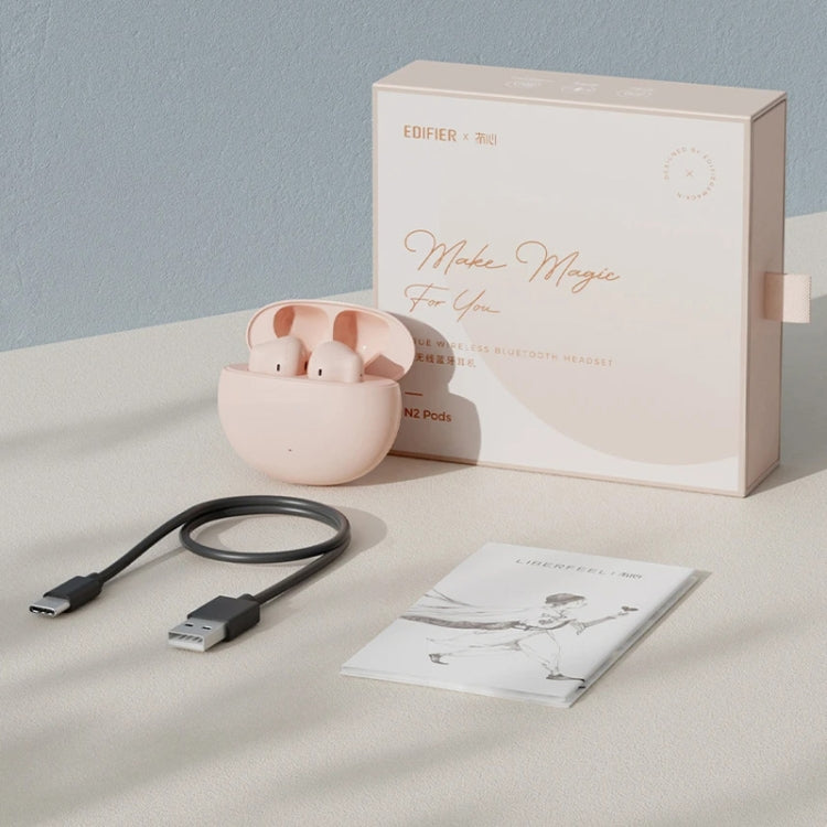 Edifier N2 Pods In-Ear Earbuds Sport Talk Wireless Bluetooth Earphones(White) by Edifier