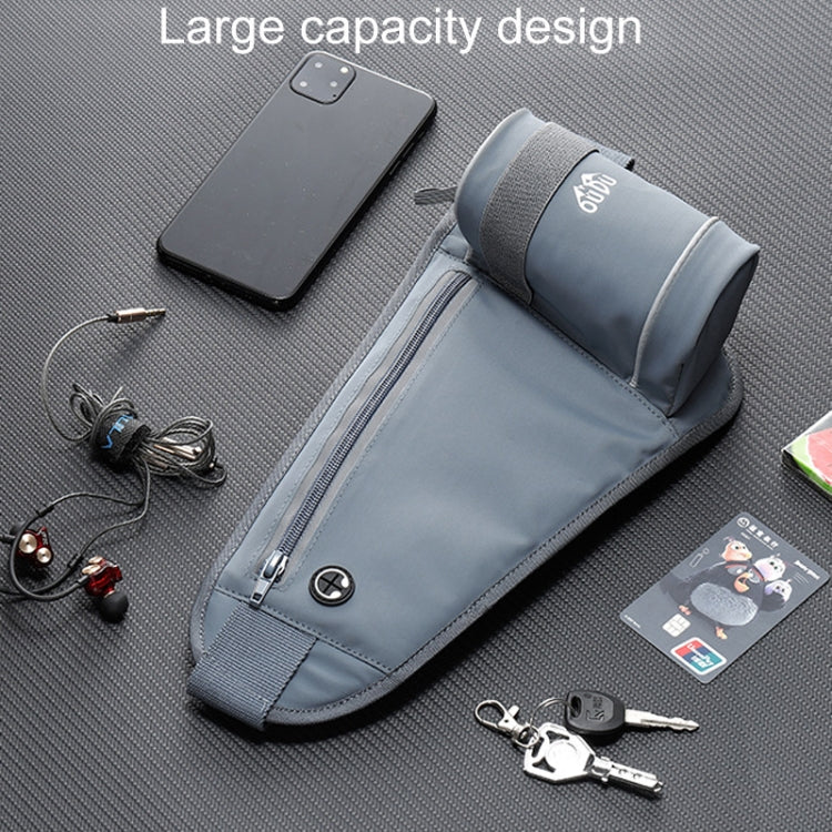 OUDU Outdoor Sports Water Bottle Waist Pack Multifunctional Running And Fitness Gear, Style: With Bottle(Black) by OUDU