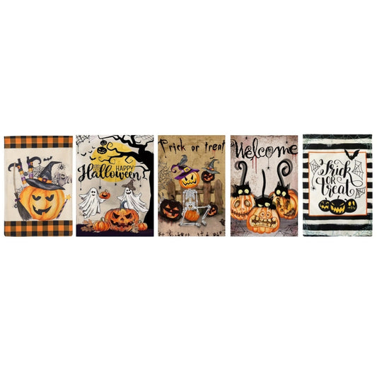 Garden Flag Pendant Halloween Decoration Hanging Flag(B Model) by bashfashion