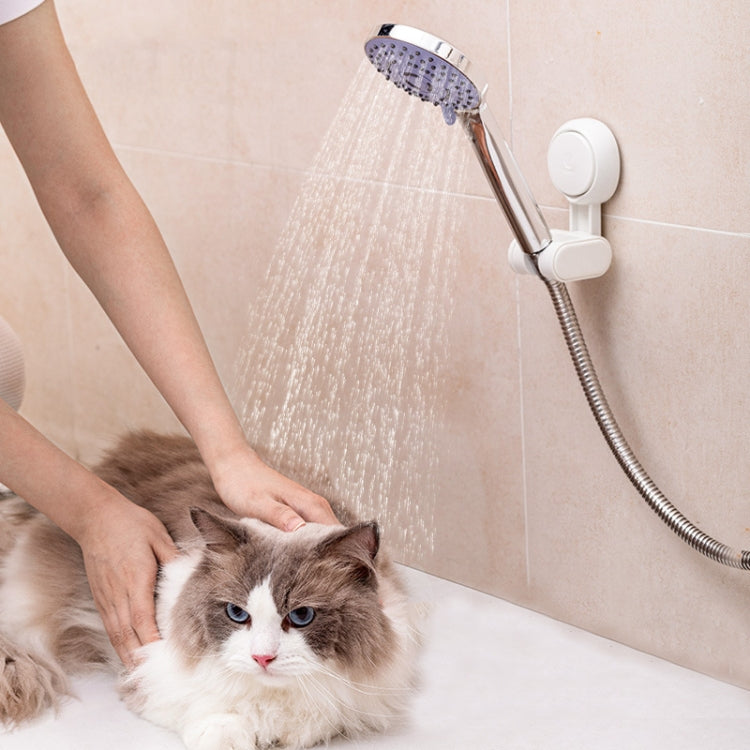 Household Suction Cup Nail-free Universal Shower Head Bracket(Black) by bashfashion