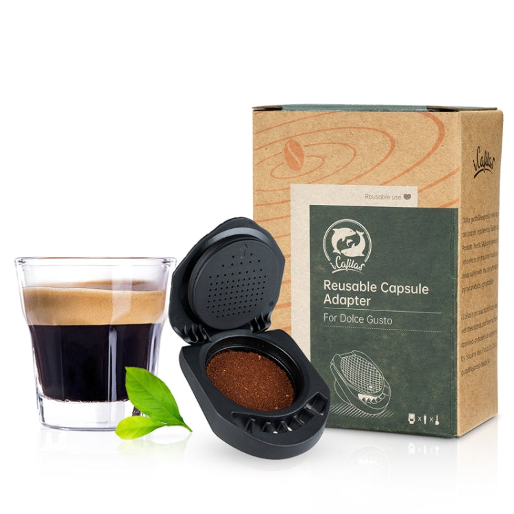 Compatible With Dolce Gusto ICafilas Reusable Coffee Capsule Converter Tray(Black) by bashfashion